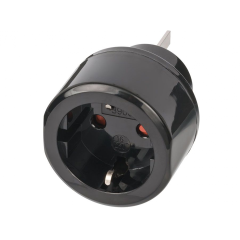 Tinklo perėjimas 220V Australija, China → EU juodas Brennenstuhl 